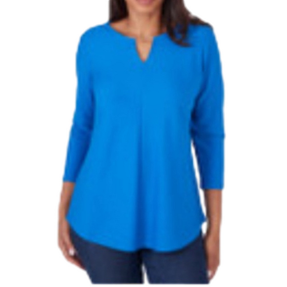 Ruby Rd. Women's Blue Top - Picture 3 of 5